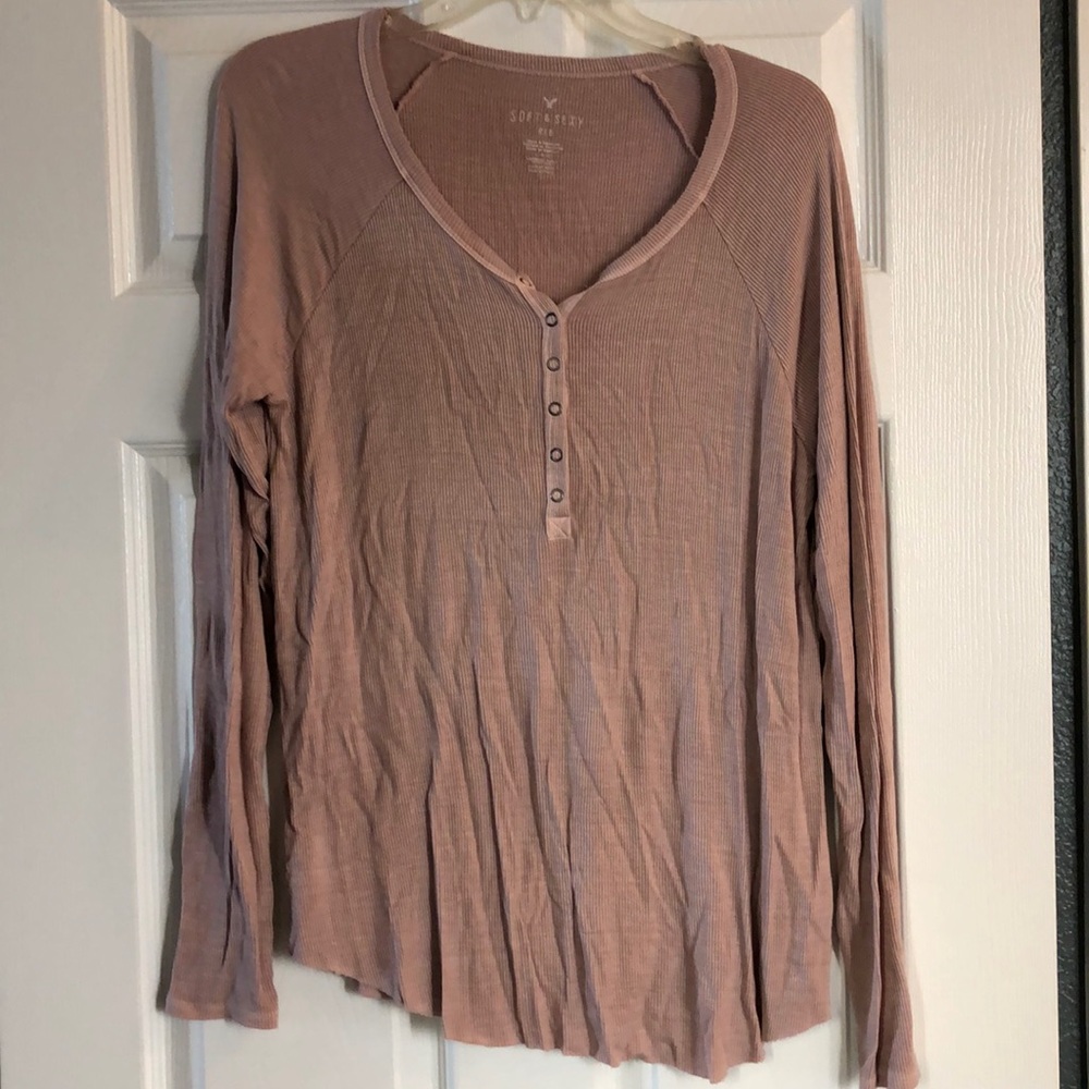 Raglan sleeve Henley